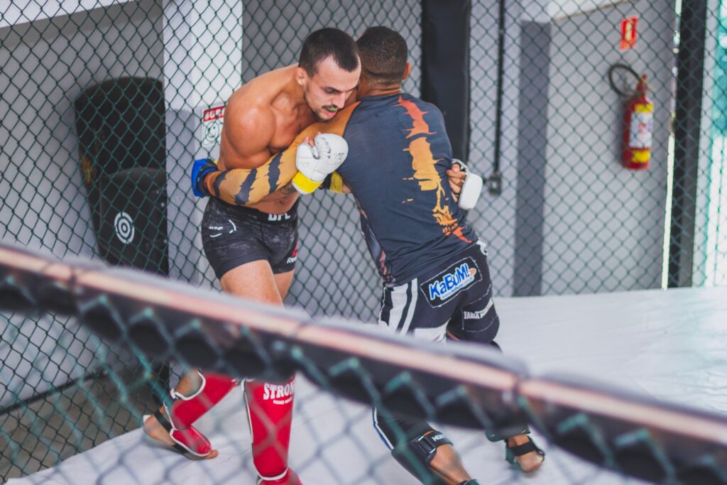 Two MMA students sparring