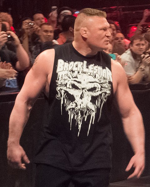 Brock Lesnar entering the arena